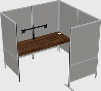 Flexible panel system with privacy