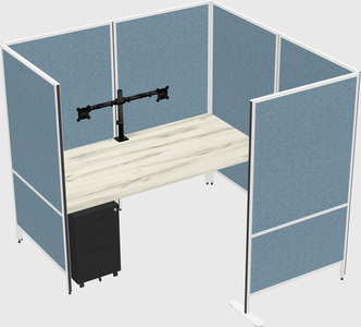 Flexible panel system with privacy