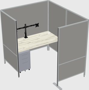 Flexible panel system with privacy
