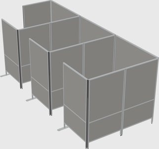 Flexible panel system with privacy