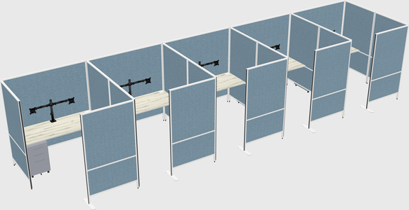 Flexible panel system with privacy