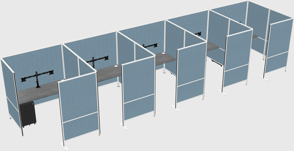 Flexible panel system with privacy