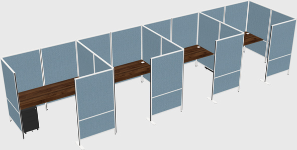 Flexible panel system with privacy