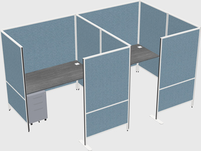 Flexible panel system with privacy