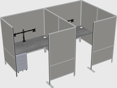 Flexible panel system with privacy