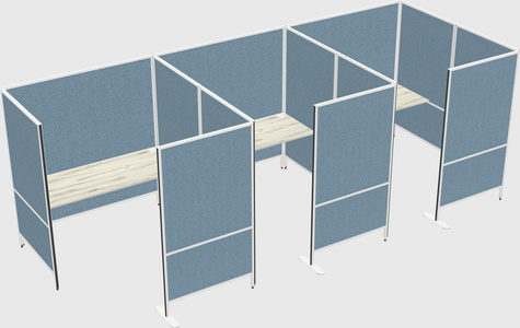 Flexible panel system with privacy