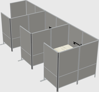 Flexible panel system with privacy