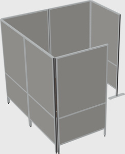 Flexible panel system with privacy