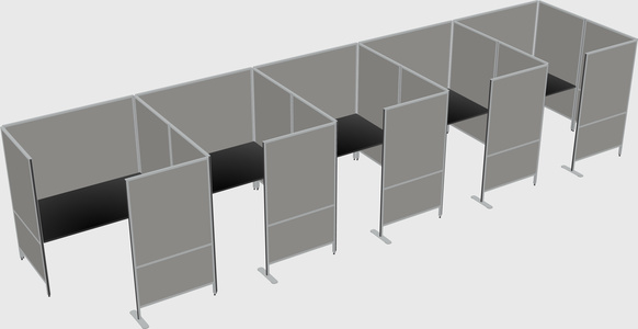 Flexible panel system with privacy