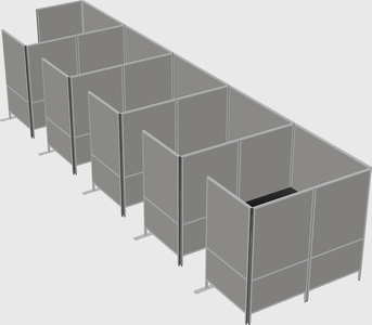 Flexible panel system with privacy