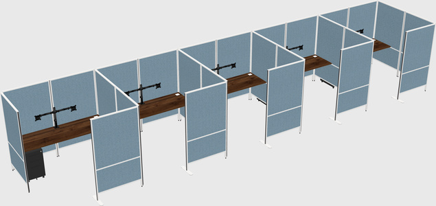 Flexible panel system with privacy