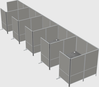 Flexible panel system with privacy