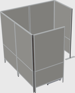 Flexible panel system with privacy