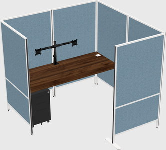 Flexible panel system with privacy