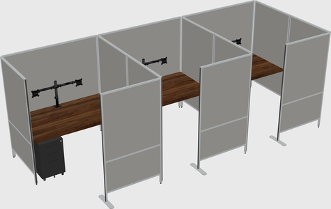Flexible panel system with privacy