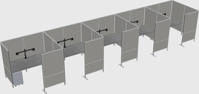 Flexible panel system with privacy