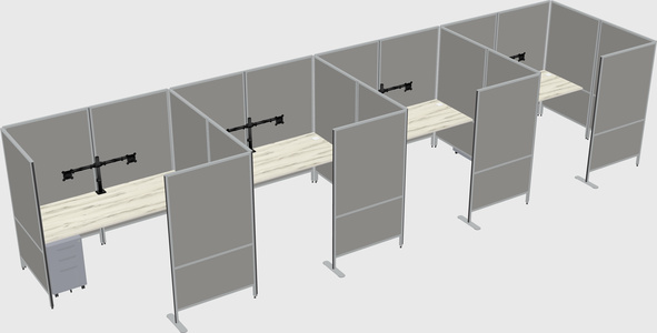 Flexible panel system with privacy