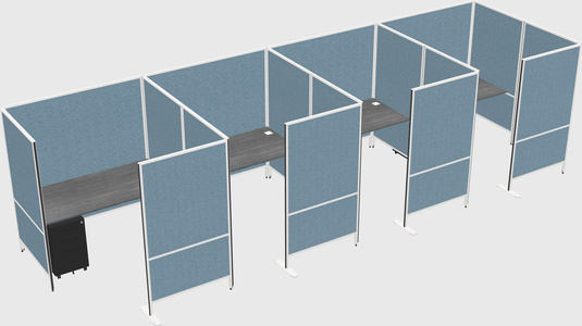 Flexible panel system with privacy