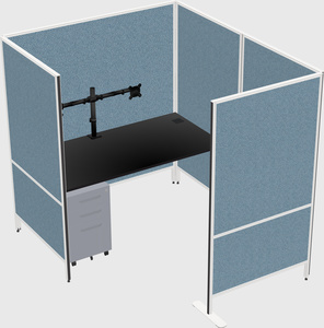 Flexible panel system with privacy