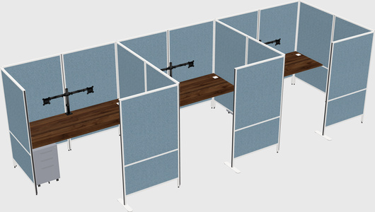 Flexible panel system with privacy