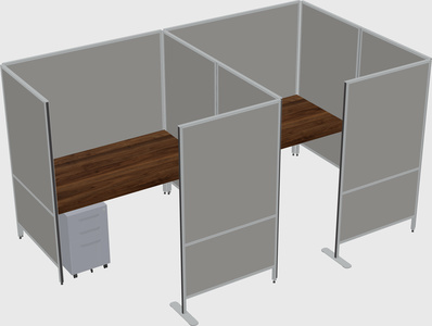 Flexible panel system with privacy