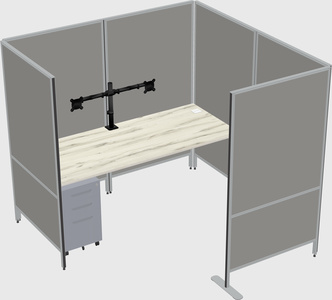 Flexible panel system with privacy