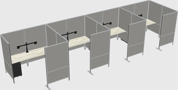 Flexible panel system with privacy