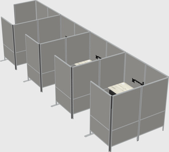 Flexible panel system with privacy