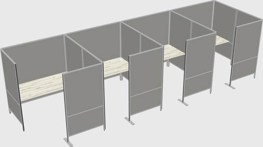 Flexible panel system with privacy