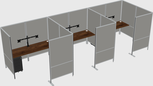 Flexible panel system with privacy