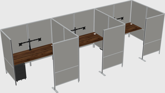 Flexible panel system with privacy