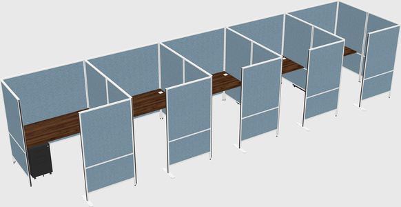 Flexible panel system with privacy