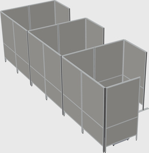 Flexible panel system with privacy