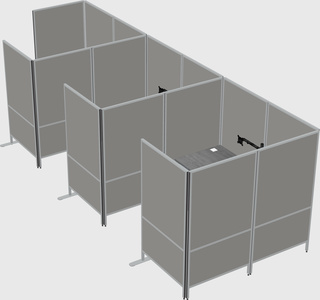 Flexible panel system with privacy