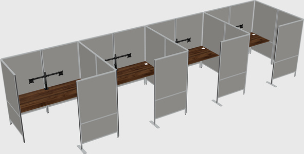 Flexible panel system with privacy