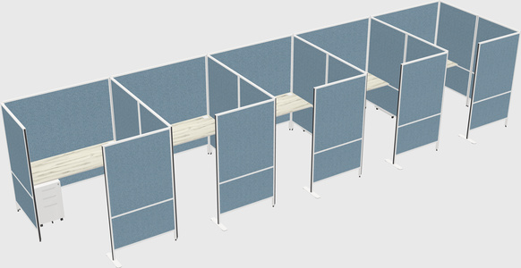 Flexible panel system with privacy