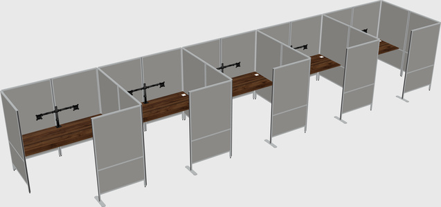Flexible panel system with privacy