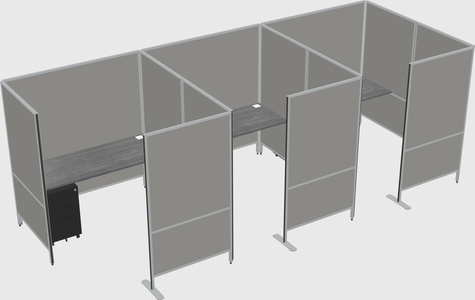 Flexible panel system with privacy