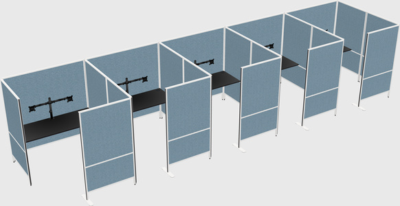 Flexible panel system with privacy