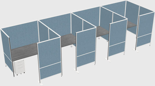 Flexible panel system with privacy