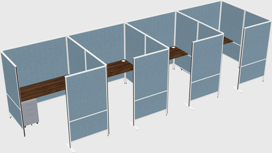 Flexible panel system with privacy