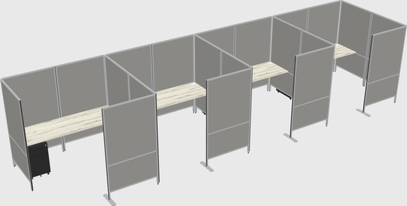 Flexible panel system with privacy