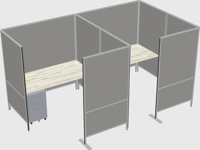 Flexible panel system with privacy
