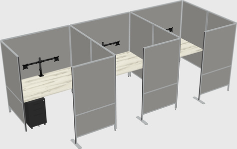 Flexible panel system with privacy