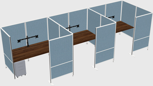 Flexible panel system with privacy