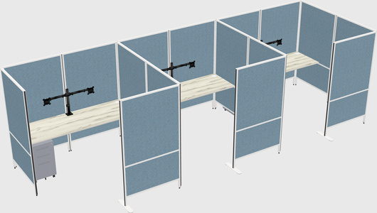 Flexible panel system with privacy