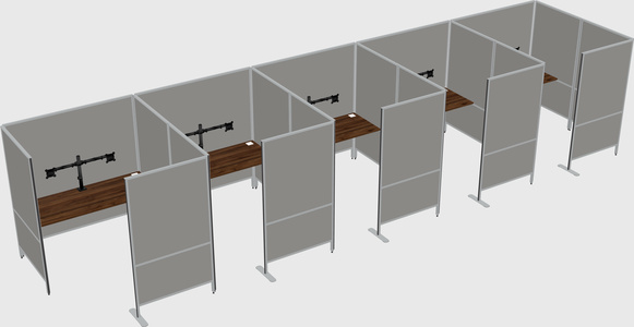 Flexible panel system with privacy