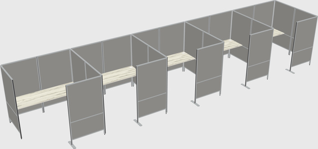 Flexible panel system with privacy