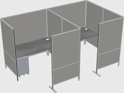Flexible panel system with privacy