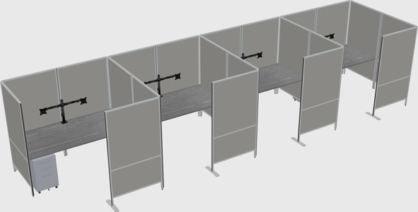 Flexible panel system with privacy